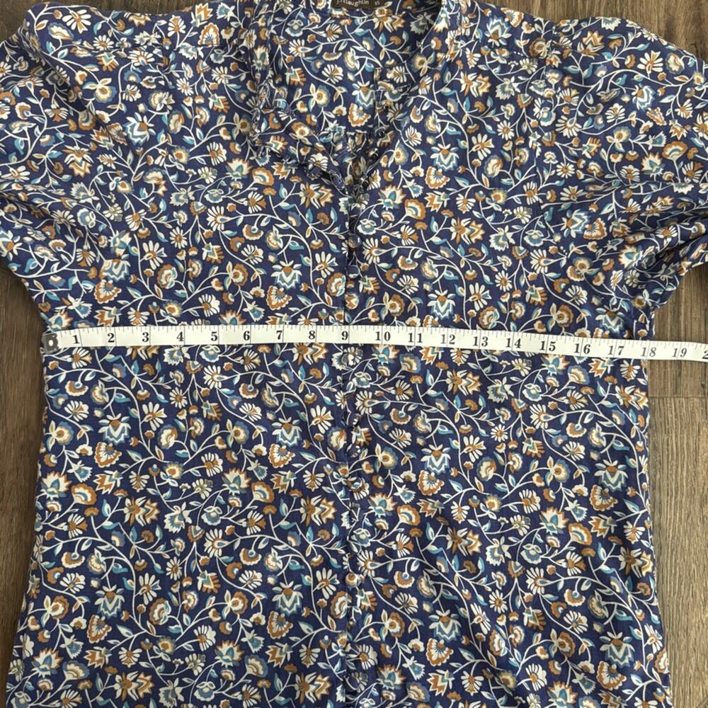J. McLaughlin Sherry Mini Secret Garden Floral Print Blouse Size XS - Picture 9 of 10